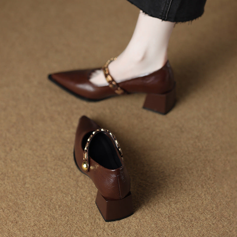 Zapatos Mary Jane Negros Elegantes