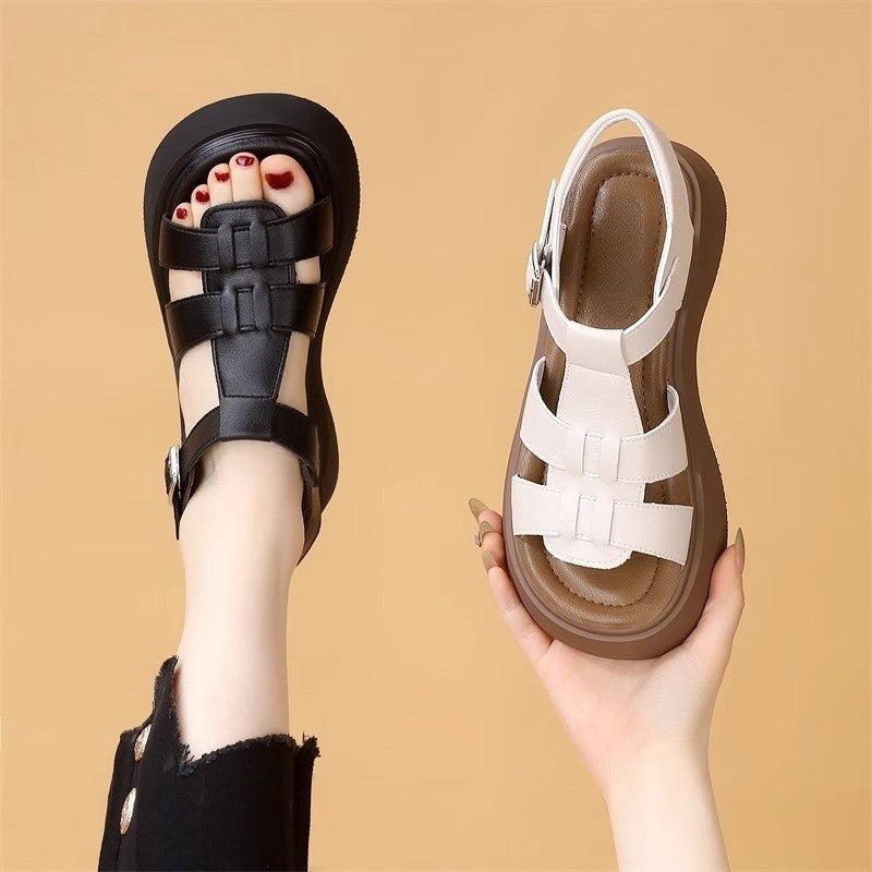 Sandalias tipo Birkenstock de plataforma para mujer – verano