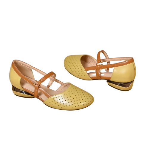 Sandalias perforadas de punta cerrada para mujer