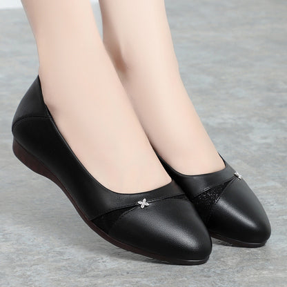 Zapatos de piel suave con suela de piel de vaca para madres