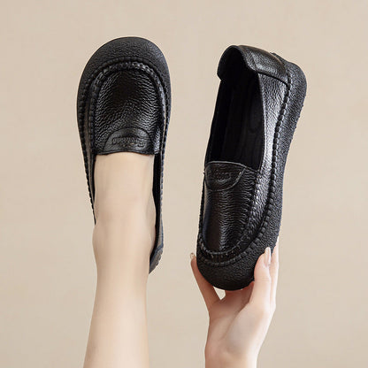 Zapatos de suela blanda fabricados en 100% cuero genuino de vaca, suaves y cómodos