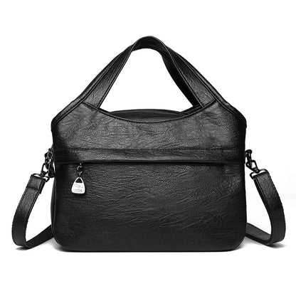 Bolso retro de cuero suave