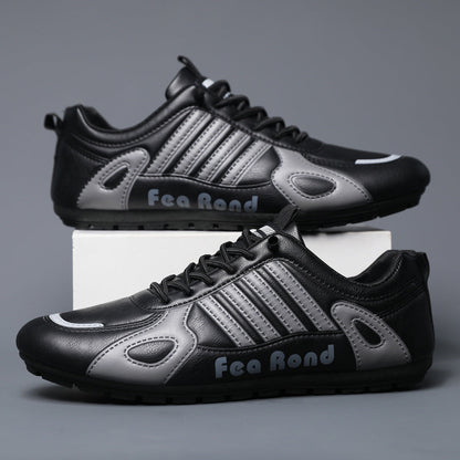 Nuevas zapatillas deportivas de primavera/otoño, cómodas y ligeras, de piel auténtica con excelente transpirabilidad, diseñadas específicamente para hombres que priorizan la comodidad. Calzado Agam para hombre.