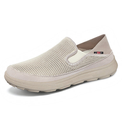 Zapatos de tacón grande de malla para hombre