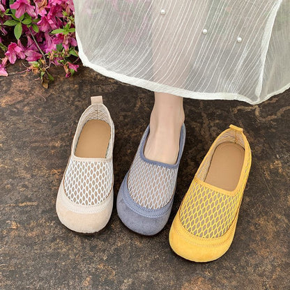 Zapatos planos para mujer nuevos 2026, suela blanda de malla transpirable