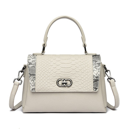 Bolso de mano para mujer de cuero genuino premium