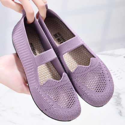 Zapatos de malla con corte ondulado