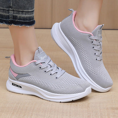 Zapatillas deportivas básicas de suela blanda para mujer