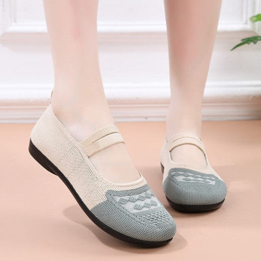 Zapatos de malla con forma de diamante