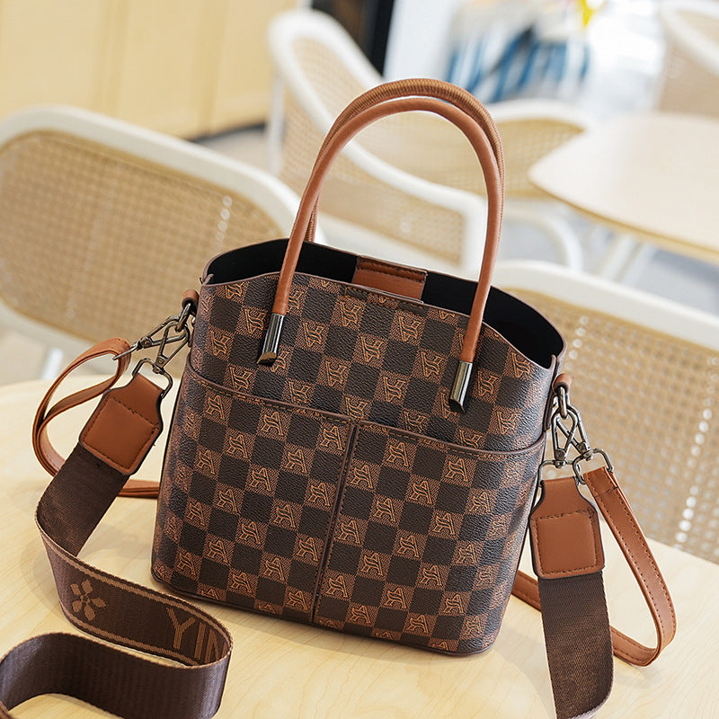Nuevo y elegante bolso de hombro y bandolera con diseño de cuadros