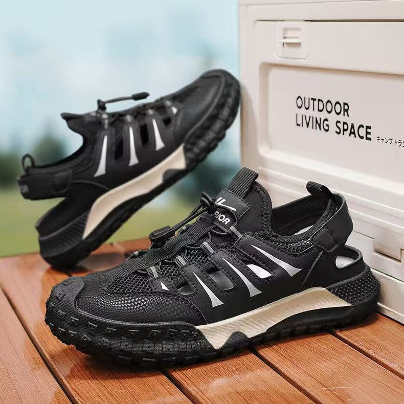 Nuevas tendencias de ocio de con zapatillas de playa transpirables y cómodas