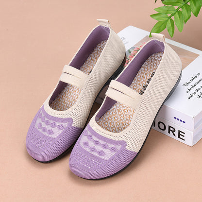 Zapatos de malla con forma de diamante