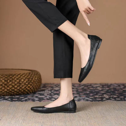Zapatos planos de suela blanda para mujer
