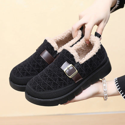Zapatos de algodón cálido con forro polar