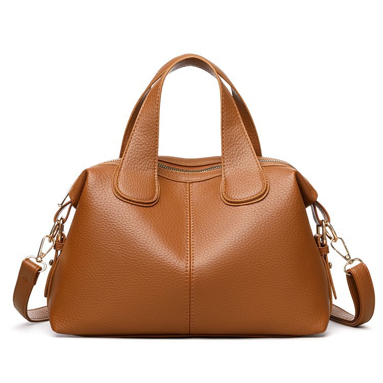 Nuevo bolso Boston de cuero de textura suave