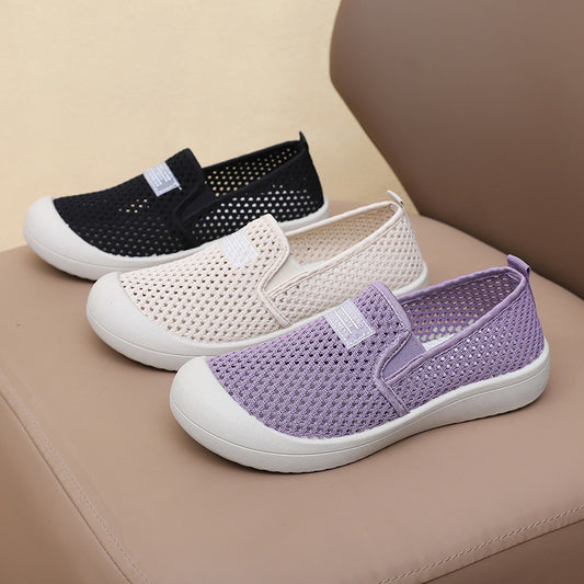 Zapatos de malla con agujeros grandes