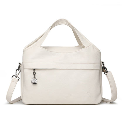 Bolso retro de cuero suave