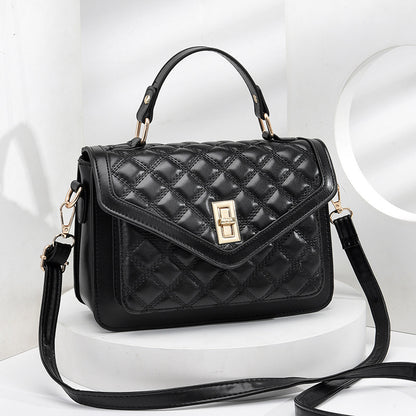 Elegante bolso acolchado de hombro y bandolera / Bolso de mano pequeño