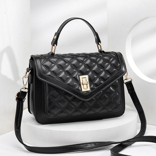 Elegante bolso acolchado de hombro y bandolera / Bolso de mano pequeño