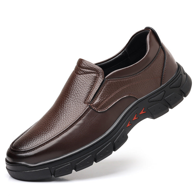 Zapatos de negocios elegantes suela gruesa