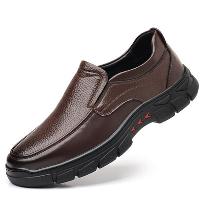 Zapatos de negocios elegantes suela gruesa