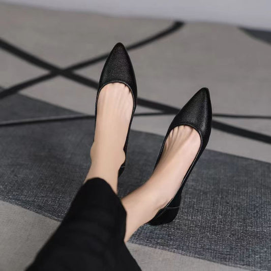 Zapatos planos de suela blanda para mujer