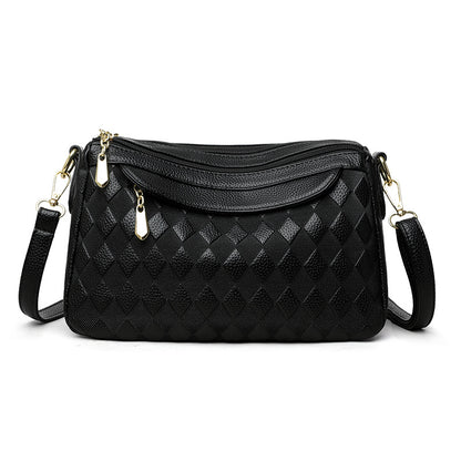 Bolso cruzado a cuadros elegante y versátil