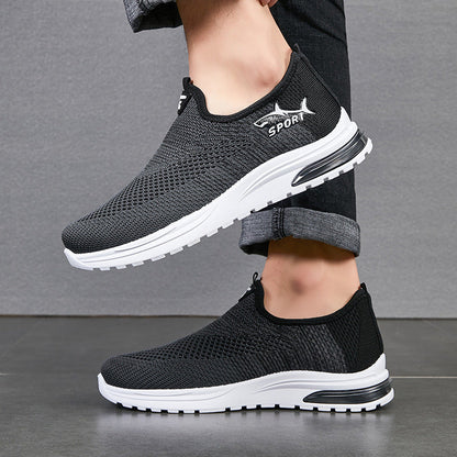 Zapatos casuales transpirables de tiburón para hombre