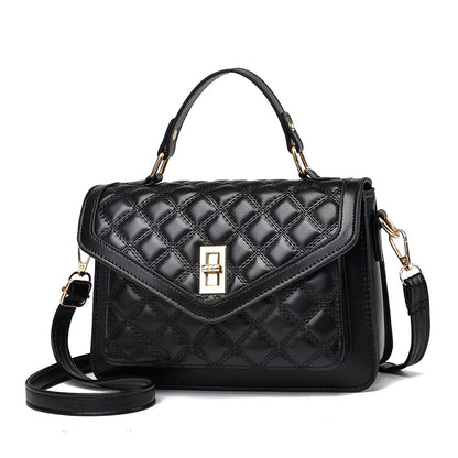 Elegante bolso acolchado de hombro y bandolera / Bolso de mano pequeño