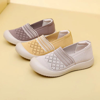 Zapatos casuales calados y transpirables, antideslizantes y resistentes al desgaste, suela blanda y cómoda