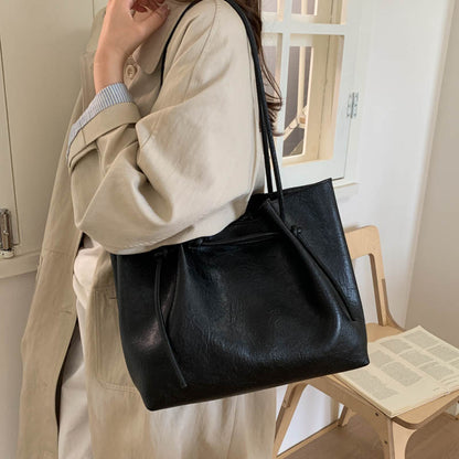 【Compra 1 y lleva 2】Bolso de hombro de gran capacidad, cuero de primera calidad
