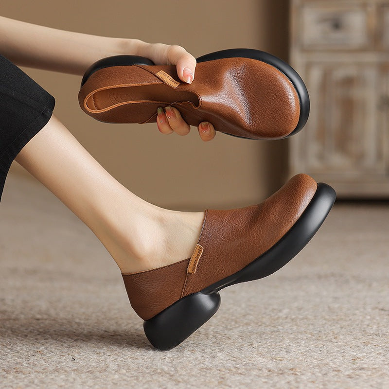 Zapatos tipo loafer con suela gruesa