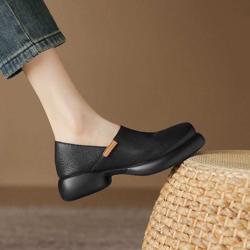 Zapatos tipo loafer con suela gruesa