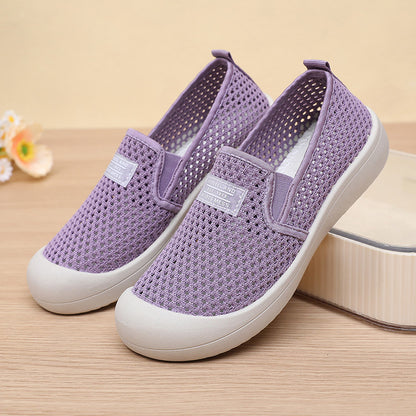 Zapatos de malla con agujeros grandes