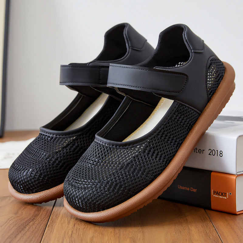 Zapatos de malla con doble velcro