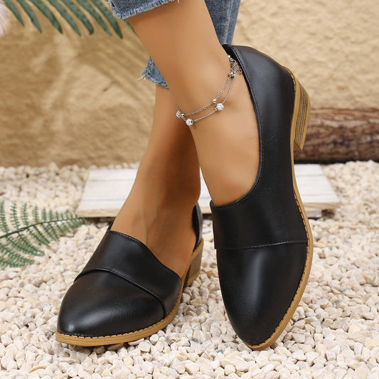 Zapatos Chelsea de tacón grueso