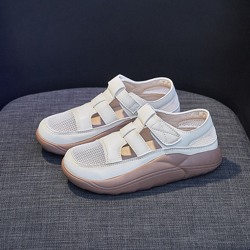 Zapatos casuales con velcro hueco (transpirables)