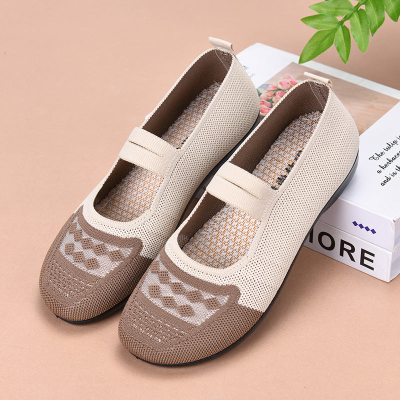 Zapatos de malla con forma de diamante