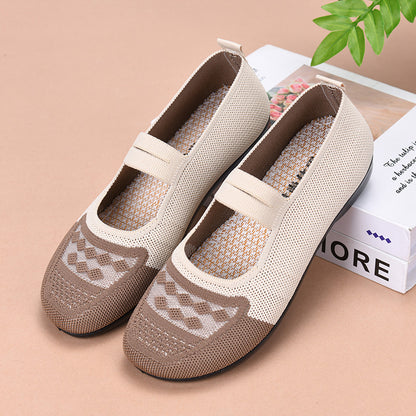 Zapatos de malla con forma de diamante