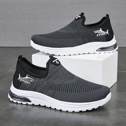 Zapatos casuales transpirables de tiburón para hombre