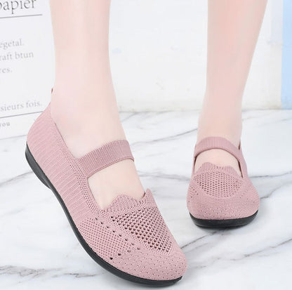 Zapatos de malla con corte ondulado