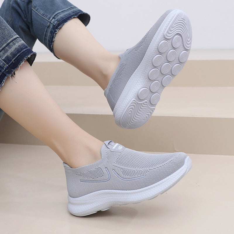 Zapatos de malla de doble raya