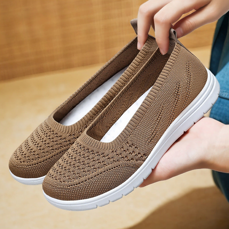 Zapatos de punto cómodos y transpirables