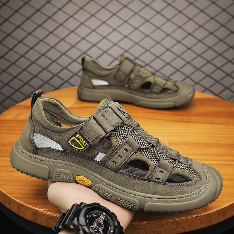 masculinas zapatillas de montañismo Baotou resistentes al desgaste al aire libre en verano