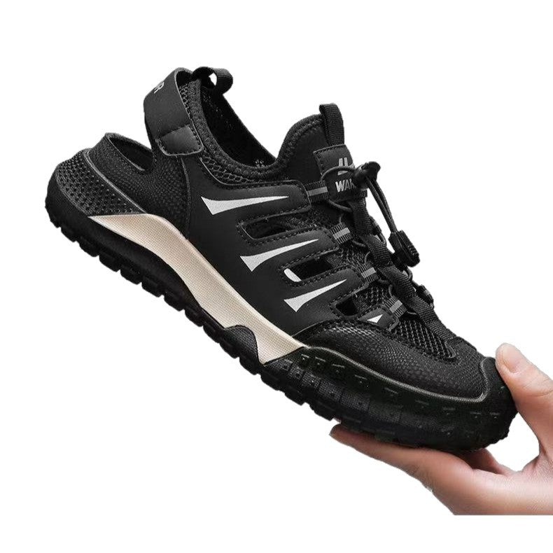 Nuevas tendencias de ocio de con zapatillas de playa transpirables y cómodas