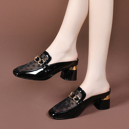 Zapatos de tacón de cuña con plataforma para mujer