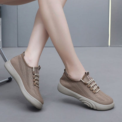 Zapatos de malla con fondo corrugado vertical