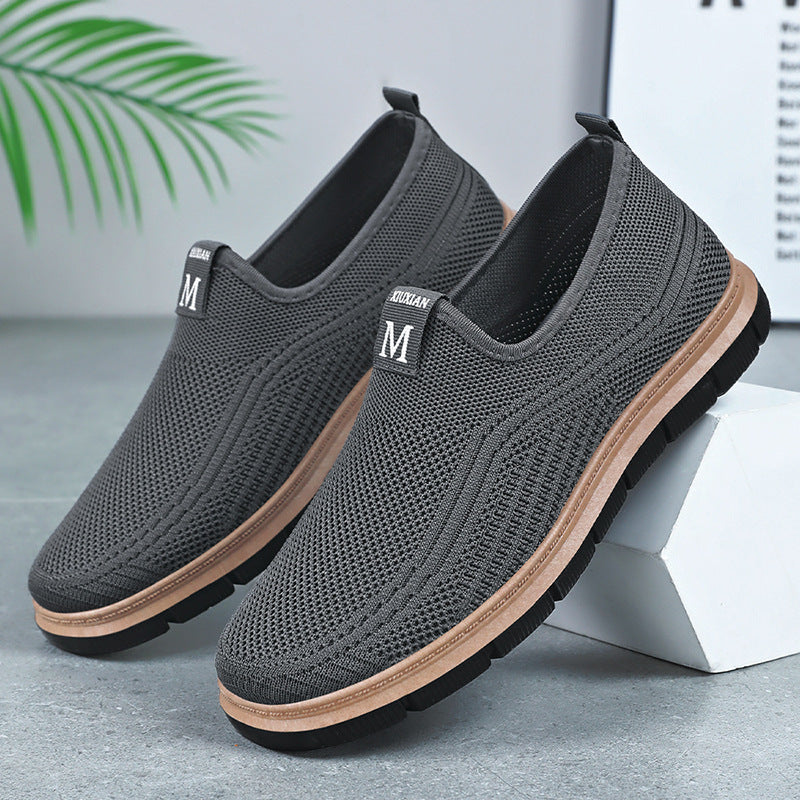 Zapatos casuales tejidos con mosca