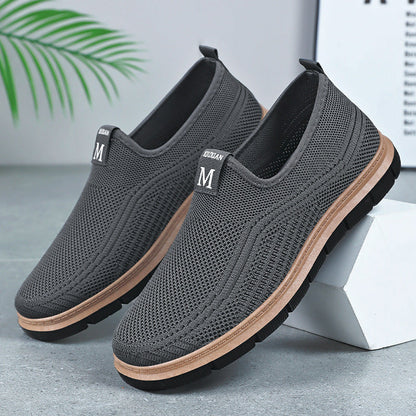 Zapatos casuales tejidos con mosca