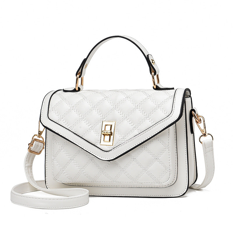 Elegante bolso acolchado de hombro y bandolera / Bolso de mano pequeño